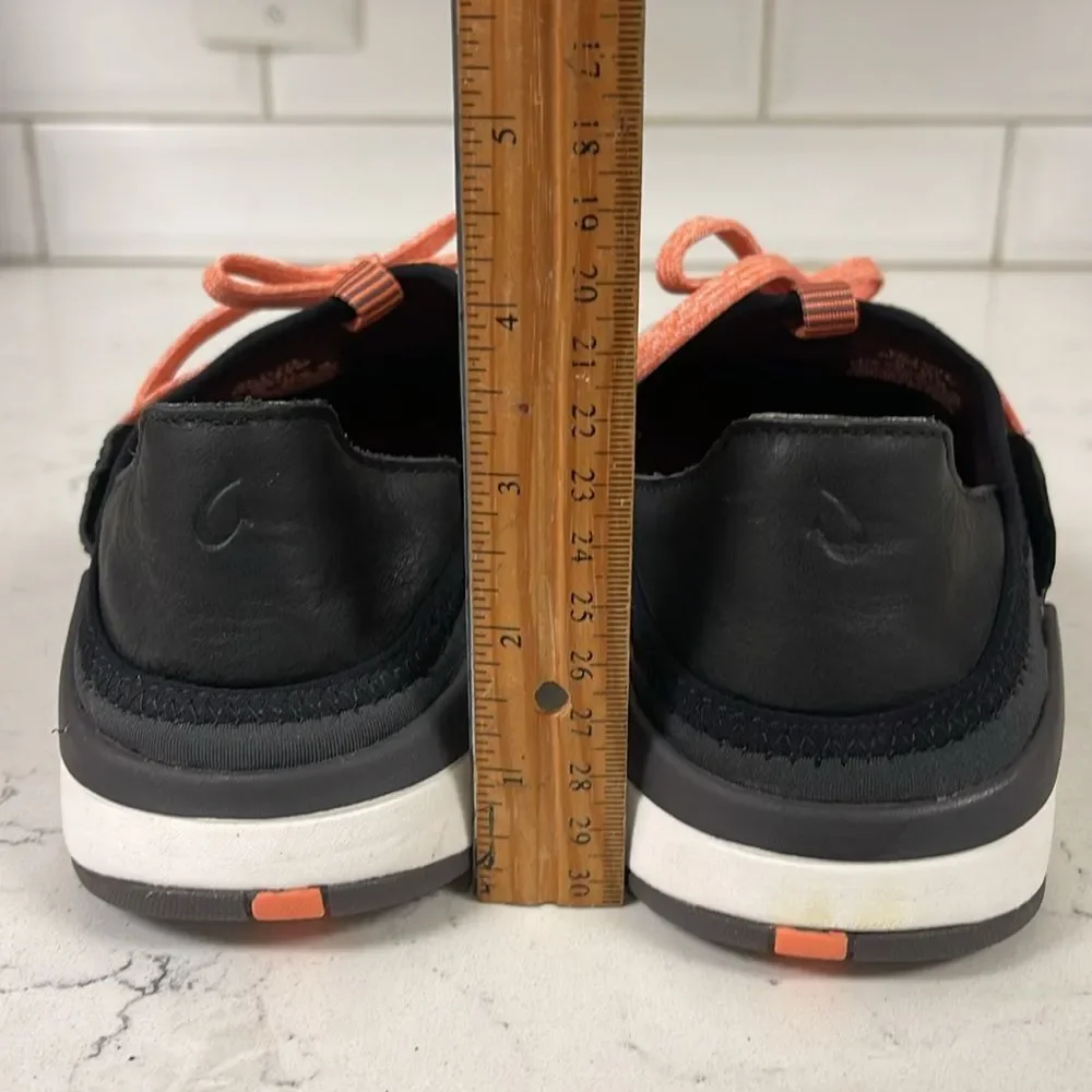 OLUKAI MIKI LI SHOES - WOMEN'S PAVEMENT/BLACK 8